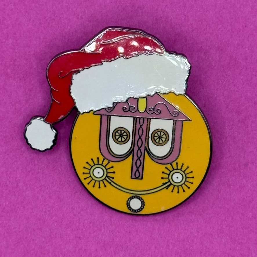 DLR Small World Holiday Christmas Clock Face Santa Passholder LE Disney Pin