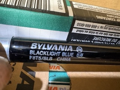 Sylvania F8T5/BLB Blacklight Blue 8W 12  T5 Fluorescent UV Lamp New