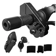 Motorcycle Grip Lock - Heavy Duty Brake/Handlebar/Throttle Lock That Black