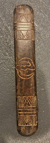 Vintage Carved African Wooden Mancala Game & Donduc Seeds