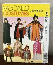 McCall s Costumes Pattern Easy 2 Hour Kids Size 2-12 Cape Tunic Uncut