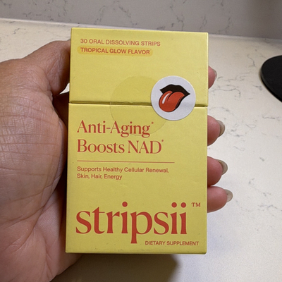 #ad stripsii NAD Anti Aging Oral Dissolving Strips Tropical Glow 30ct Exp 06 2027 $12.99