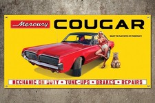 1967 Mercury Cougar Garage Banner 1967 Mercury Cougar Garage Banner