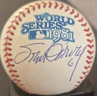 Steve Garvey Signed 1981 World Series Baseball Autograph