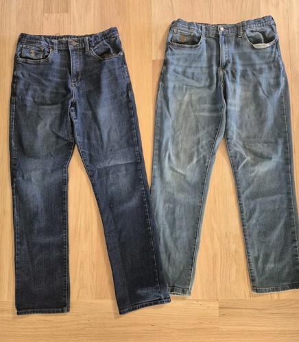Boys US POLO ASSN Denim Blue Jeans Lot Of Two Sz 18 Dark, Medium Wash - Picture 1 of 4