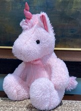 Dan Dee Collectors Choice Plush Pink 2 tone Unicorn Stuffed Animal 14  Soft