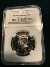2000 S 50C Silver Kennedy Half Dollar - PF 69 ULTRA CAMEO
