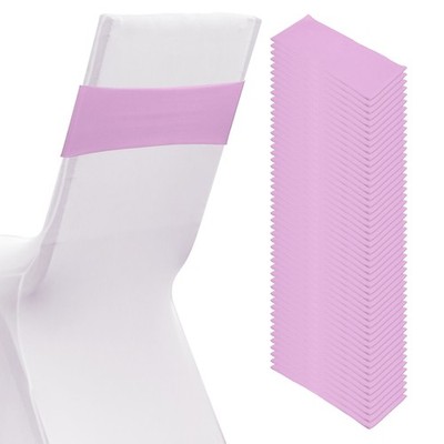 50 Pieces Spandex Buckle Chair Chands, Clear