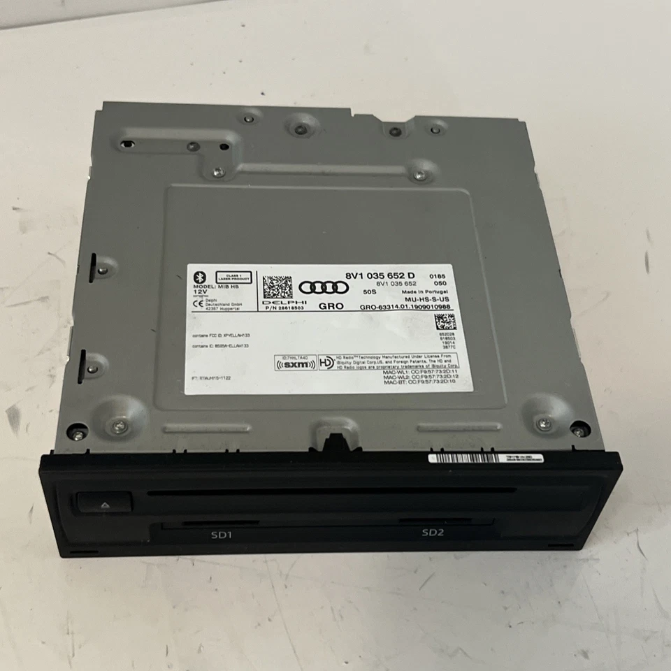 2019 AUDI A3 AUDIO RADIO RECEIVER CONTROL MODULE UNIT OEM 8V1035652D - Imagem 2 de 4