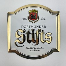 Zapfhahnschild "Dortmunder Stifts" aus Metall - Bier Brauerei Dortmund