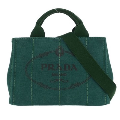 Prada Green Canvas Canapa Tote Handbag 158 AQ00194 | eBay