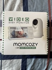 Momcozy Video Baby Monitor Model BM01 5" 1080p White w/ Night Vision
