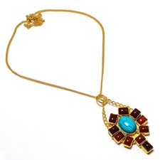 Collana di gioielli etnici fatti a mano con pietre preziose corniola rossa 18"