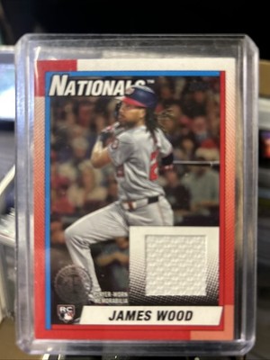 2025 Topps 1990 35th Anniversary James Wood Relic/Jersey Card # 30/50 Nationals