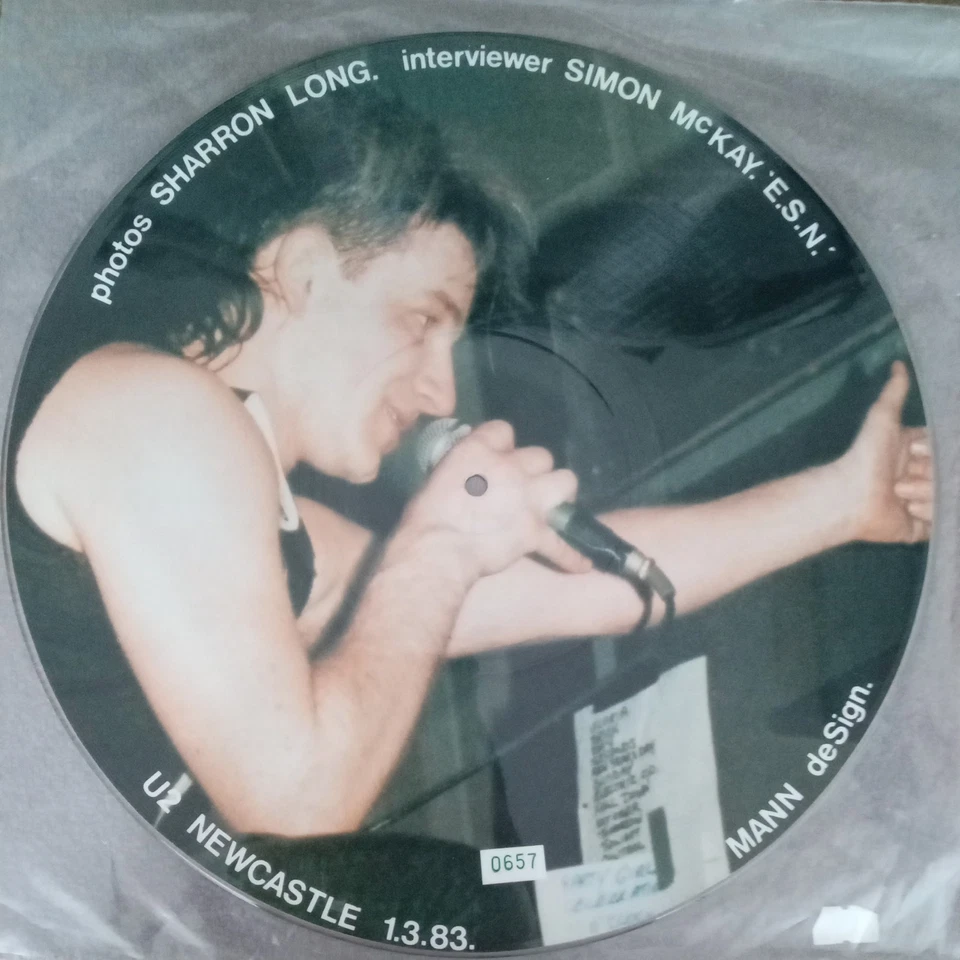 U2 Vinyl Lp Newcastle 1.3.83 Interview Picture Disc RDPD-09 (Numbered 0972) - Image 2 of 3