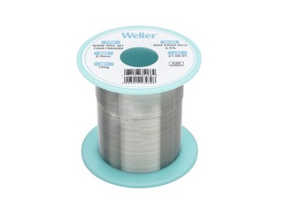 Weller T0051388299 - WSW SAC M1 solder wire (Sn96.5, Ag3.0, Cu0.5 / flux content