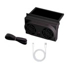 Solar Powered Car Window Fan with USB Dual Power Source for Ventilation