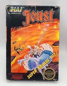 Joust (Nintendo NES) CIB Complete In Box *Multiple Signs On Wear* W/ Protector 