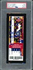Ichiro Suzuki Auto 2001 ALDS Game 1 Ticket PSA 4 Sig 9 1st Playoff Game 3-4 DNA