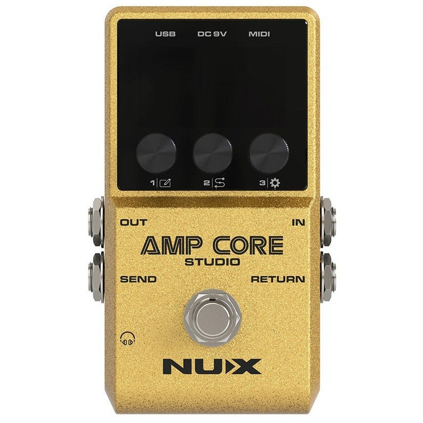 【NUX AMP CORE STUDIO 】美品！ NUX Amp Core Studio Amp Modeling Pedal Gold for sale online