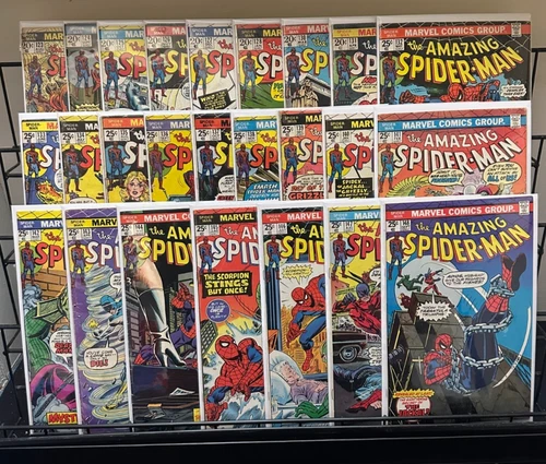 Amazing Spider-Man #123-148 Lot VG/FN Key Issue Vintage Marvel Comic '73