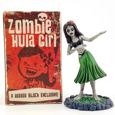 Zombie Hula Girl Dashboard Ornament Horror Block Exclusive w/ Box Nerd Block