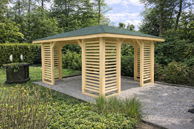 Pavillon Holzpavillon Gartenpavillon Veranda 3x3  VENEZIA     PREISSCHLAG**