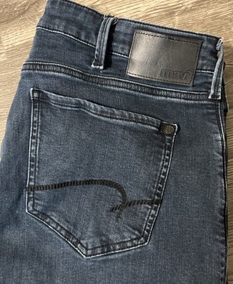 Mavi Zach Straight Leg Dark Wash Stretch Men s Blue Jeans Size 38x30