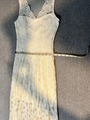 Monteau Women Lace Off White Stretch Maxi Body-con Long Dress | eBay