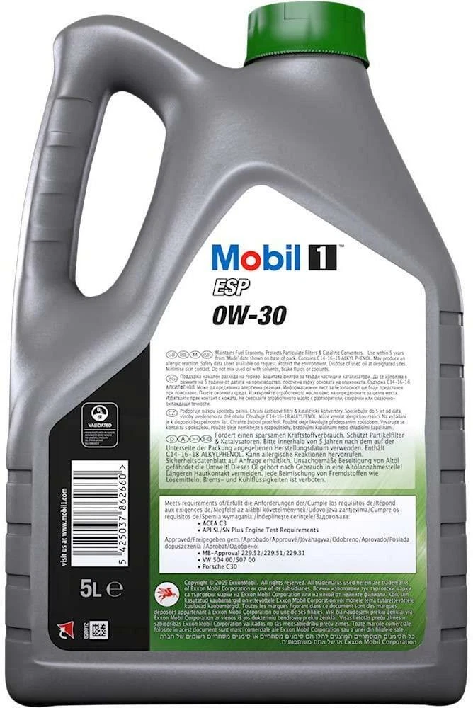 Mobil 1 ESP 0W30 Fully Synthetic Engine Oil 5 Litres 5L