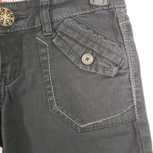 Unionbay Bermuda Shorts Damen 3 schwarz Denim Pattentasche Stretch Cowgirl Westren - Bild 3 von 13