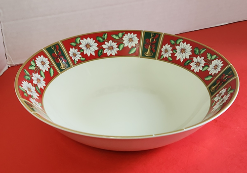 Vintage 1 Charlton Hall von Kobe Weihnachten Servierschale Japan 9 1/2" NEUWERTIG