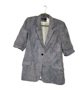Elizabeth & James Size 4 Blue Pre-owned Blazer/indoor Jacket- Ladies