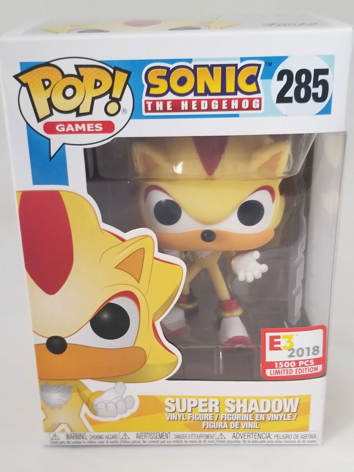 Sonic the Hedgehog - Super Shadow - POP! Games action figure 285