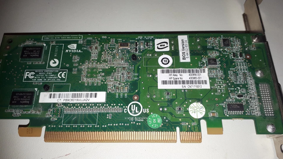 HP Quadro 430956-001 430965-001 Nvidia Quadro NVS 285 128MB PCIe Graphics Card - Image 2 of 3