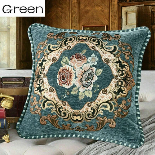 Embroidery Cushion Cover European Throw Pillow Case Retro Sofa Home Decor - Picture 18 of 27