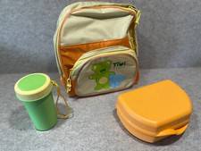 NEU * Tupperware Tiwi KindergartenSet mit Rucksack Snacky Schlumpf Becher Teddy