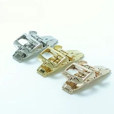 Quality Stainless Steel Watch Buckle Butterfly Clasp 18mm Fits Jaeger LeCoultre