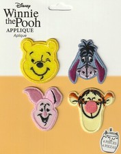 Winnie the Pooh Eeyor Piglet Tigger Emb Iron On Appliques 26291 FAST FREE SHIP 