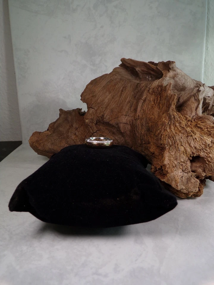 D30-14/ eleganter Bandring WG/GG 585 Fa. Gerstner ca. Gr. 54  Diamanten 0,12 ct. - Bild 2 von 4