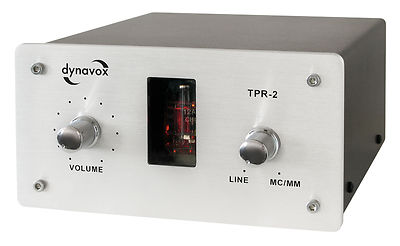 Dynavox TPR-2 Sound Converter Tube Preamplifier Phono Preamp SILVER Tube