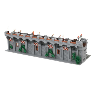 Medieval Castle Tower-Gate, Castle Tower and Castle Wall Fortress