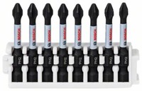 5X Bosch Schrauberbit-Set Impact Control, 8-Teilig, PH2, 50 Mm