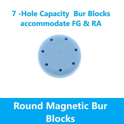 AmeriCan Goods Dental Bur Block Holder Autoclavable Magnetic 14/Pcs Burs Capacity for Dental Burs Organizer Case (Black
