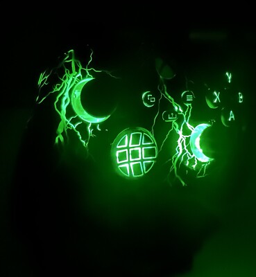 Lightning theme - RGB LED - Custom Wireless Controller for Xbox Or PC