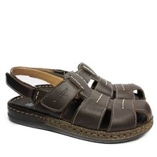 WALKSAN MENS CLOSED TOE GENUINE LEATHER INSOLE SANDAL