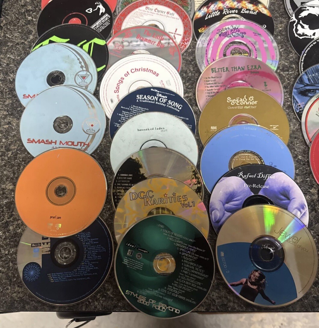 LOT of 100 Loose Music Cds (Discs Only) Random Assorted CDs See ...