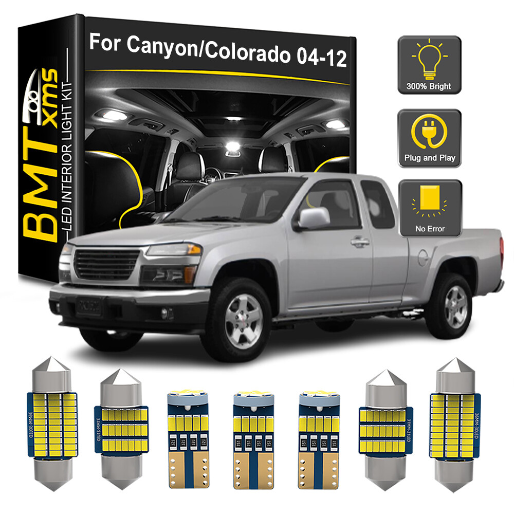 LED Interior Dome Light Bulbs Conversion Kit for 04-12 Chevy Colorado GMC Canyon