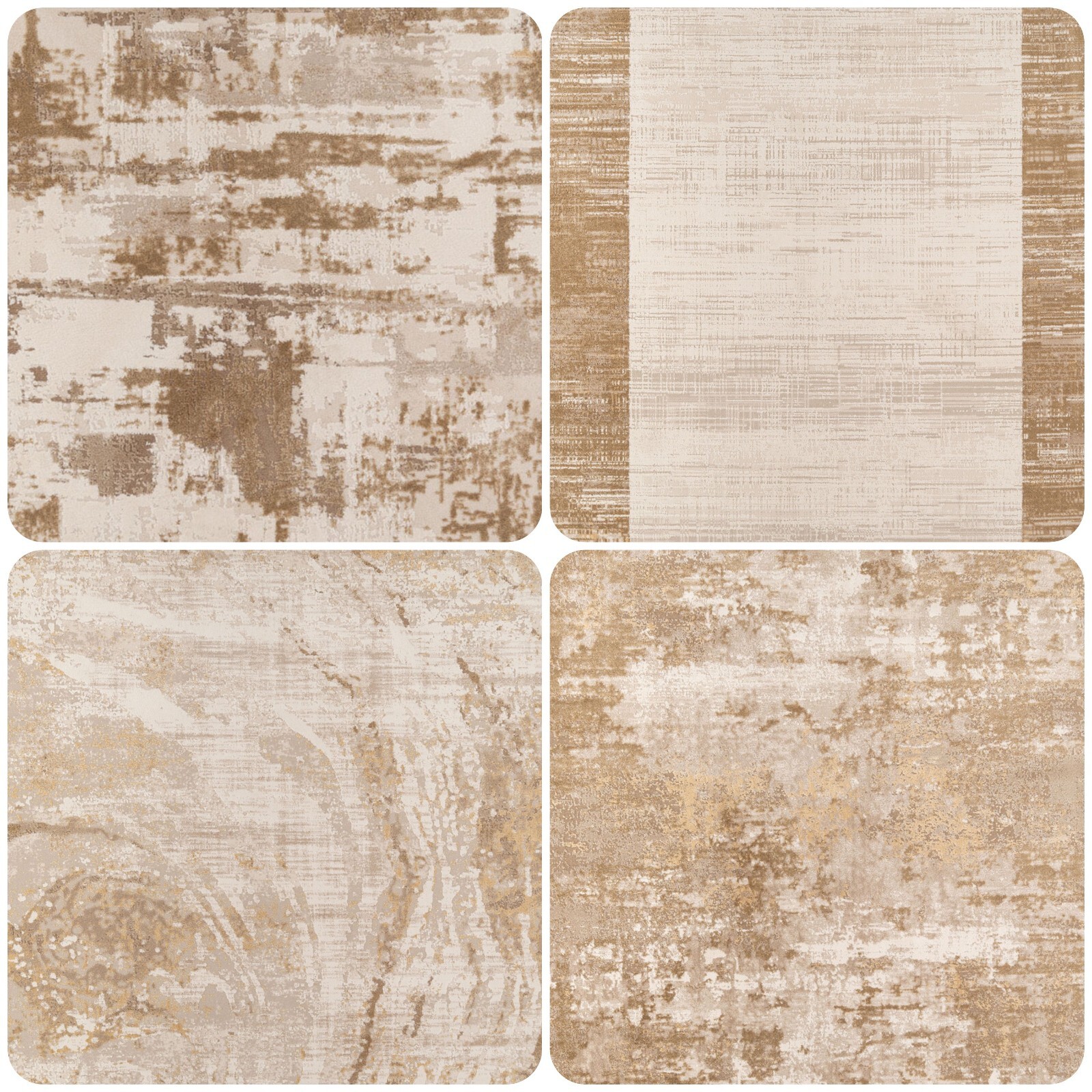 Alfombra de dormitorio de pila súper suave beige natural con bordes