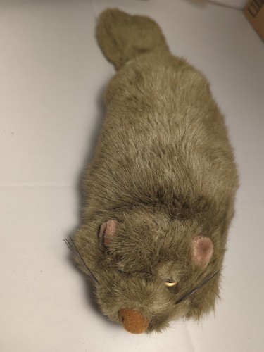 Vintage Scoozie Pet Beaver Plush Stuffed Animal Senario 2000 brown ferret weasel